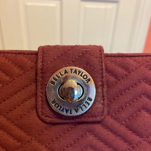 Bella Taylor envelope wallet- purple/maroon color